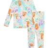 Posh Peanut Little Kid's & Kid's Boba Time 2-Piece Pajamas Set For Kids