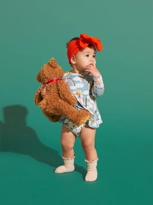 Baby's & Little Girl's FAO X Posh Peanut 2-Piece Teddy Bears Peplum Top & Bloomers Set For Kids 9 Baby's & Little Girl's FAO X Posh Peanut 2-Piece Teddy Bears Peplum Top & Bloomers Set For Kids - Image 7