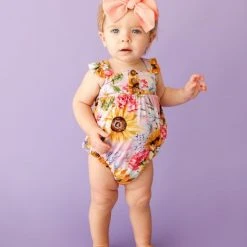 Posh Peanut Baby's & Little Girl's Summer Floral Henley Bubble Romper For Kids -Posh Peanu Shop unnamed file 1026
