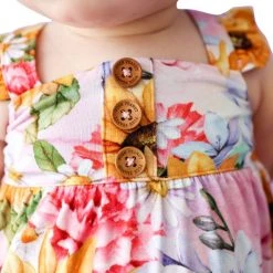 Posh Peanut Baby's & Little Girl's Summer Floral Henley Bubble Romper For Kids -Posh Peanu Shop unnamed file 1027