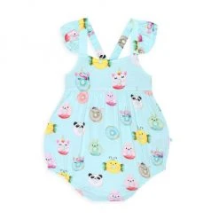 Posh Peanut Baby's & Little Girl's Donuts Ruffled Bubble Romper For Kids