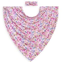 Posh Peanut Baby Girl's Pixie 2-Piece Swaddle & Headwrap Set For Kids