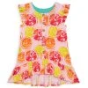 Posh Peanut Little Girl's & Girl's Citrine Henley Ruffled Cap-Sleeve Hi-Low Dress For Kids -Posh Peanu Shop unnamed file 1041