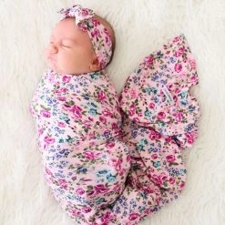 Posh Peanut Baby Girl's Pixie 2-Piece Swaddle & Headwrap Set For Kids -Posh Peanu Shop unnamed file 106