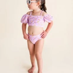 Posh Peanut Little Girl's & Girl's Cleo Puff Sleeve Two-Piece Swimsuit For Kids -Posh Peanu Shop unnamed file 130