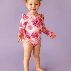 Posh Peanut Baby's & Little Girl's Floral Frill-Trim Rashguard Swimsuit For Kids -Posh Peanu Shop unnamed file 140