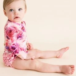 Posh Peanut Baby's & Little Girl's Floral Frill-Trim Rashguard Swimsuit For Kids -Posh Peanu Shop unnamed file 143