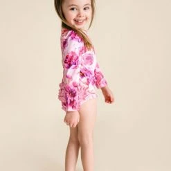 Posh Peanut Baby's & Little Girl's Floral Frill-Trim Rashguard Swimsuit For Kids -Posh Peanu Shop unnamed file 144