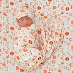Posh Peanut Baby's Alphabet Medley Swaddle & Beanie Set For Kids -Posh Peanu Shop unnamed file 153