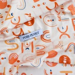 Posh Peanut Baby's Alphabet Medley Swaddle & Beanie Set For Kids -Posh Peanu Shop unnamed file 154