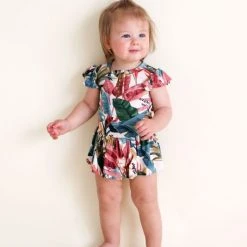 Posh Peanut Baby's & Little Girl's Tropicana Ruffled Cap Sleeve Twirl Bodysuit For Kids -Posh Peanu Shop unnamed file 156