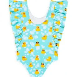 Posh Peanut Little Girl's Ducky Ruffled One-Piece Swimsuit For Kids -Posh Peanu Shop unnamed file 211