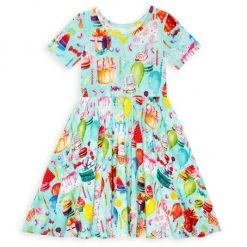 Posh Peanut Little Girl's & Girls Happy Birthday Twirl Dress For Kids