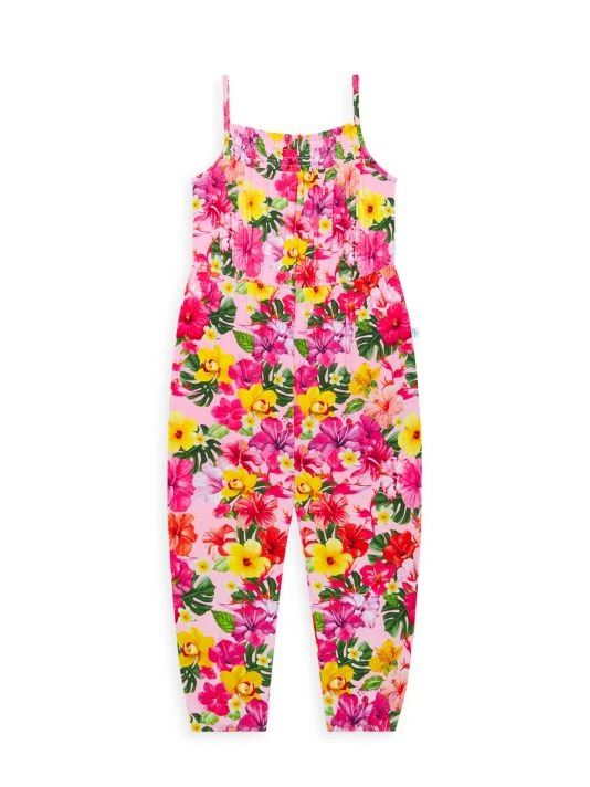 Posh Peanut Little Girl's & Girl's Malana Smocked Jumpsuit For Kids 3 Posh Peanut Little Girl's & Girl's Malana Smocked Jumpsuit For Kids