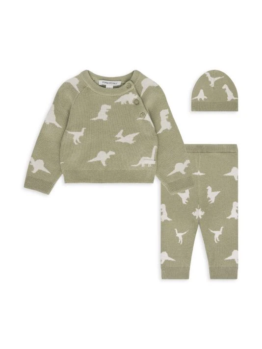 Posh Peanut Baby Boy's Poshosaurus 3-Piece Sweater, Legging & Beanie Set For Kids 3 Posh Peanut Baby Boy's Poshosaurus 3-Piece Sweater, Legging & Beanie Set For Kids