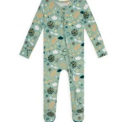 Posh Peanut Baby's To The Stars Zippered Footie For Kids