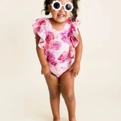 Posh Peanut Little Girl's & Girl's Floral Ruffled One-Piece Swimsuit For Kids -Posh Peanu Shop unnamed file 306