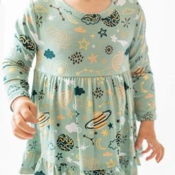Posh Peanut Baby Girl's To The Stars Ruffled Bodysuit Dress For Kids -Posh Peanu Shop unnamed file 329