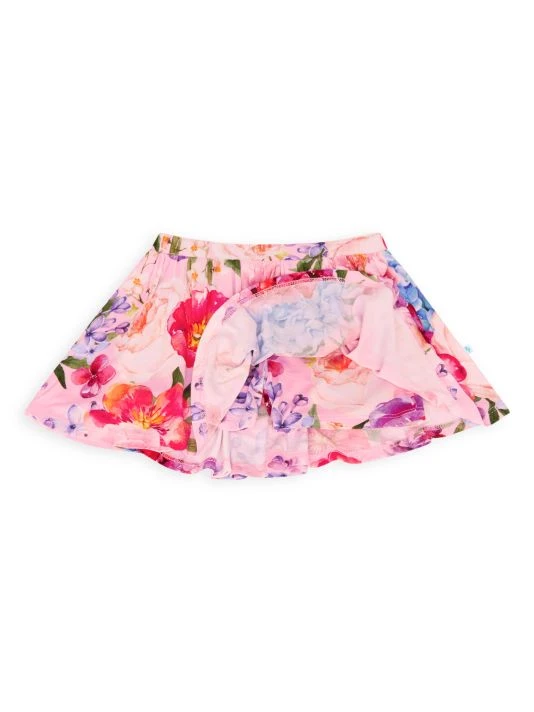 Posh Peanut Little Girl's & Girl's Brisa Floral Print Skort For Kids 4 Posh Peanut Little Girl's & Girl's Brisa Floral Print Skort For Kids - Image 2