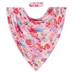 Posh Peanut Baby Girl's 2-Piece Brisa Swaddle + Headwrap Set For Kids