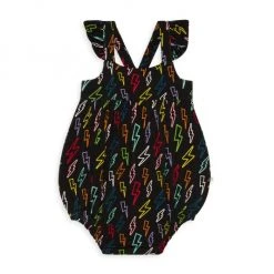 Posh Peanut Baby's & Little Girl's Lightning Bolt Bubble Romper For Kids