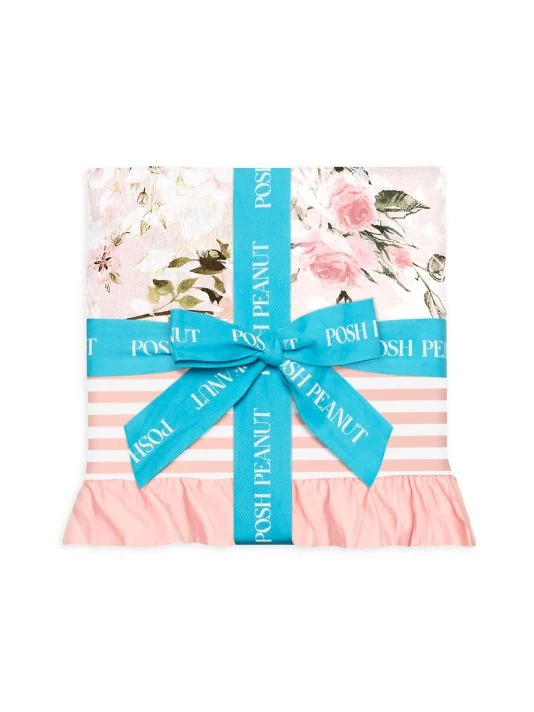 Posh Peanut Baby Girl's Vintage Pink Rose 6-Piece Gift Box Set For Kids 6 Posh Peanut Baby Girl's Vintage Pink Rose 6-Piece Gift Box Set For Kids - Image 5