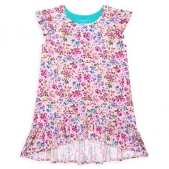 Posh Peanut Little Girl's & Girl's Pixie Floral Ruffled Hi-Low Dress For Kids