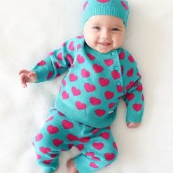 Posh Peanut Baby Girl's 3-Piece Queen Of Hearts Beanie, Sweater & Leggings Set For Kids -Posh Peanu Shop unnamed file 445