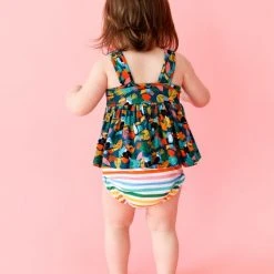 Posh Peanut Baby Girl's Rio Tropical Stripe Peplum Tank & Bloomers Set For Kids -Posh Peanu Shop unnamed file 466