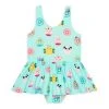 Posh Peanut Baby's,Little Girl's & Girl's One-Piece Donut Twirl Skirt Swimsuit For Kids