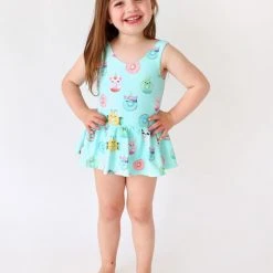Posh Peanut Baby's,Little Girl's & Girl's One-Piece Donut Twirl Skirt Swimsuit For Kids -Posh Peanu Shop unnamed file 471