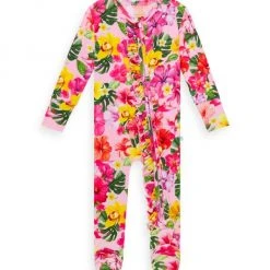 Posh Peanut Baby Girl's Malana Ruffled Footie For Kids