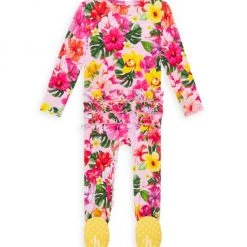 Posh Peanut Baby Girl's Malana Ruffled Footie For Kids -Posh Peanu Shop unnamed file 517