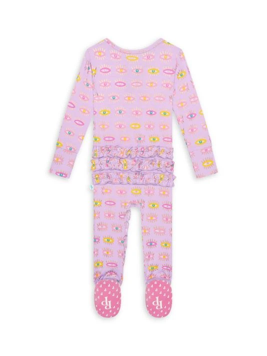 Posh Peanut Baby Girl's Cleo Ruffled Footie For Kids 5 Posh Peanut Baby Girl's Cleo Ruffled Footie For Kids - Image 3