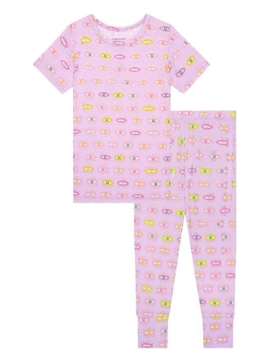 Posh Peanut Little Girl's & Girl's Cleo 2-Piece Short-Sleeved Pajama Set For Kids 3 Posh Peanut Little Girl's & Girl's Cleo 2-Piece Short-Sleeved Pajama Set For Kids