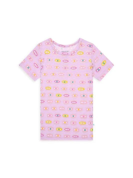 Posh Peanut Little Girl's & Girl's Cleo 2-Piece Short-Sleeved Pajama Set For Kids 4 Posh Peanut Little Girl's & Girl's Cleo 2-Piece Short-Sleeved Pajama Set For Kids - Image 2