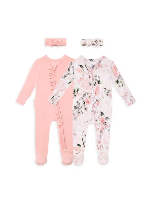 Posh Peanut Baby Girl's Vintage Pink Rose 6-Piece Gift Box Set For Kids 8 Posh Peanut Baby Girl's Vintage Pink Rose 6-Piece Gift Box Set For Kids - Image 7