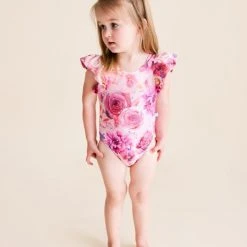 Posh Peanut Baby Girl's One-Piece Floral Cap-Sleeve Swimsuit For Kids -Posh Peanu Shop unnamed file 612