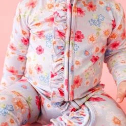 Posh Peanut Baby Girl's Carissa Ruffled Double Zip One-Piece Footie For Kids 8 Posh Peanut Baby Girl's Carissa Ruffled Double Zip One-Piece Footie For Kids -Posh Peanu Shop unnamed file 633