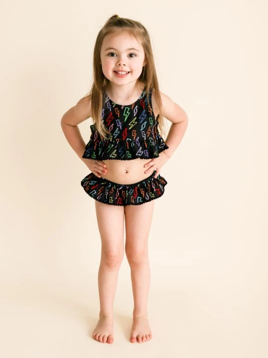 Posh Peanut Little Girl's & Girl's 2-Piece Zack Tankini Set For Kids 7 Posh Peanut Little Girl's & Girl's 2-Piece Zack Tankini Set For Kids - Image 5