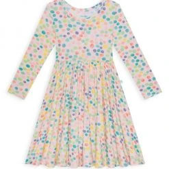 Posh Peanut Little Girl's & Girl's Estelle Basic Twirl Dress For Kids