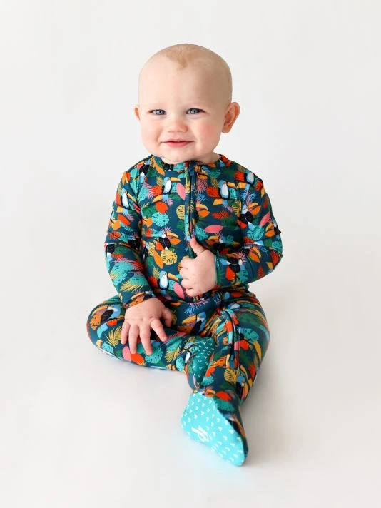 Posh Peanut Baby's Rio Double-Zipper Footie For Kids 5 Posh Peanut Baby's Rio Double-Zipper Footie For Kids - Image 3