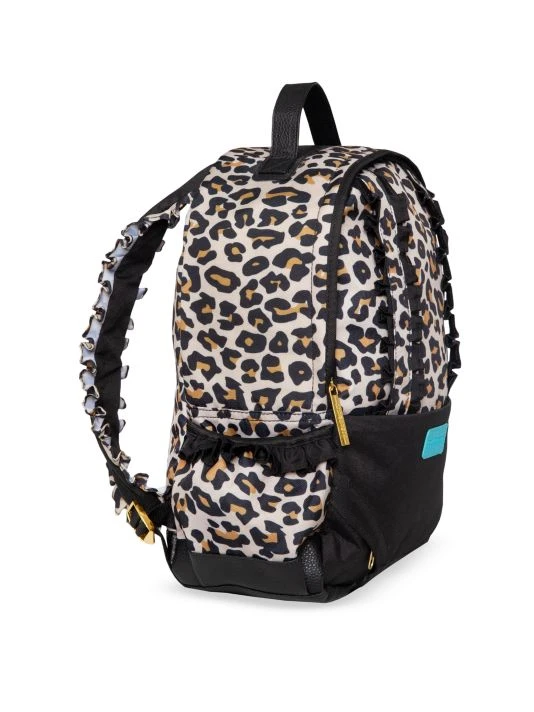 Posh Peanut Kid's Lana Leopard Ruffled Backpack For Kids 4 Posh Peanut Kid's Lana Leopard Ruffled Backpack For Kids - Image 2