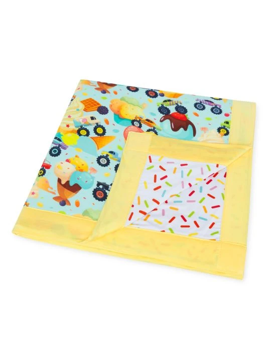 Posh Peanut Monster Trucks Sprinkles Luxe Patoo Blanket For Kids 4 Posh Peanut Monster Trucks Sprinkles Luxe Patoo Blanket For Kids - Image 2