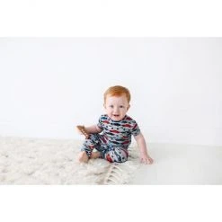 Posh Peanut Baby Boy's Miles Car Print Short-Sleeve Jumpsuit For Kids -Posh Peanu Shop unnamed file 744