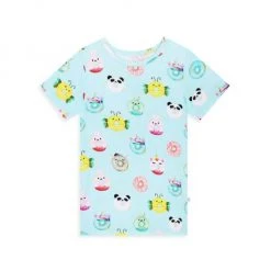 Posh Peanut Baby Girl's & Little Girl's Donuts Short Sleeve Pajama Set For Kids -Posh Peanu Shop unnamed file 767