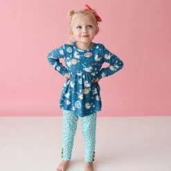 Posh Peanut Little Girl's & Girl's 2-Piece Long-Sleeve Top & Leggings Set For Kids -Posh Peanu Shop unnamed file 774