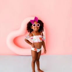 Posh Peanut Little Girl's & Girl's Ozzy 2-Piece Puff Sleeve Swimsuit For Kids -Posh Peanu Shop unnamed file 788