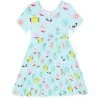 Posh Peanut Little Girl's Donuts Short-Sleeve Twirl Dress For Kids -Posh Peanu Shop unnamed file 806