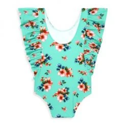 Posh Peanut Little Girl's & Girl's Aisha One-Piece Flutter Sleeve Swimsuit For Kids -Posh Peanu Shop unnamed file 832